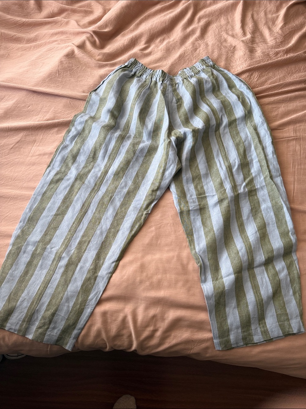 Beyond Nine Linen Mabel Trousers - meadow stripes *limited edition - Picture 6 of 9